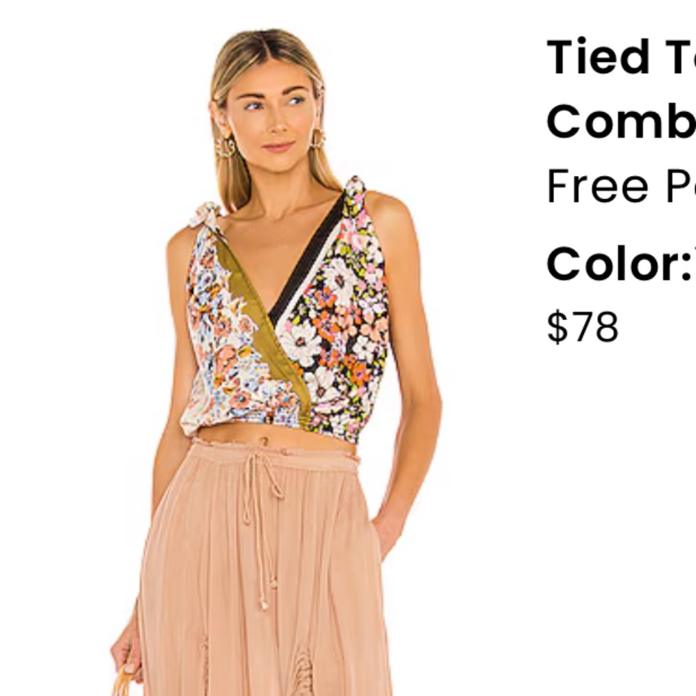 Free People tied to you tank